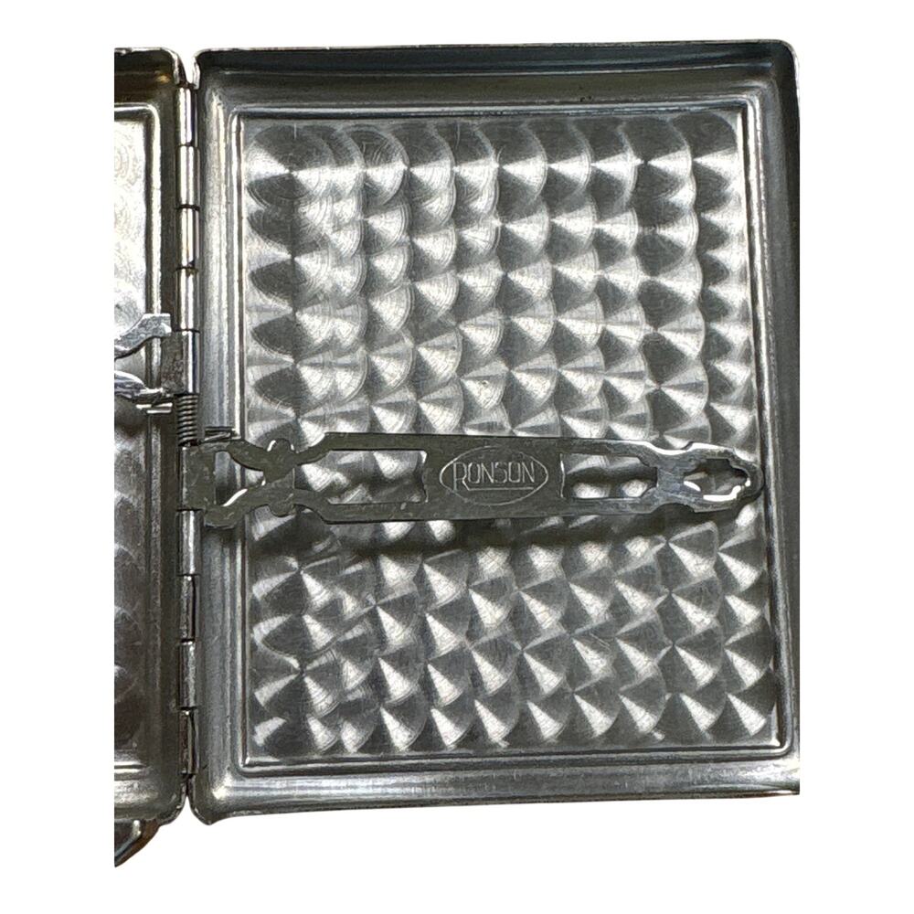 Vtg Robson Mastercase 1930s art deco Cigarette Case Lighter - Picture 5 of 7